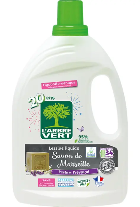Lessive liquide savon Marseille 33 doses  1,5 L 