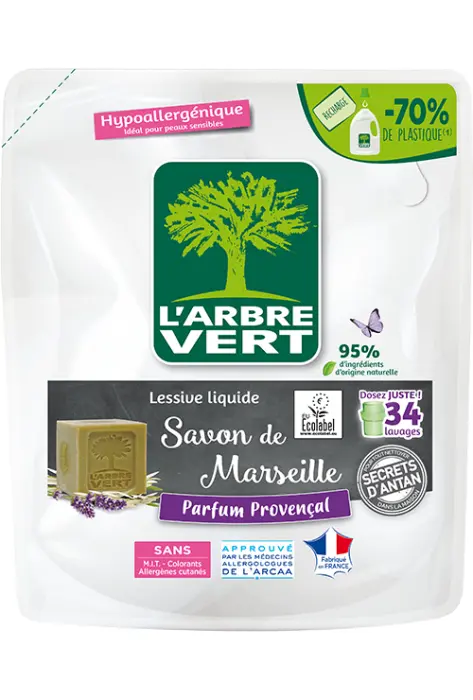 Recharge lessive liquide savon Marseille 33 doses 1,5 L 