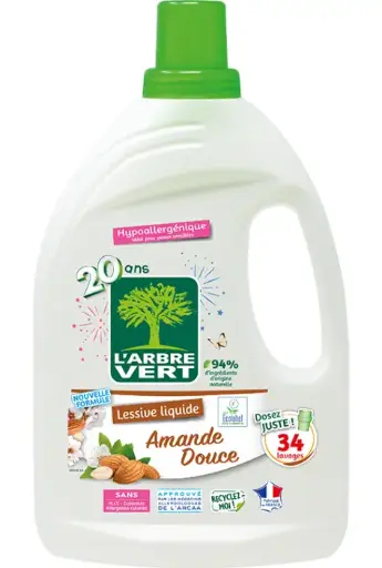 [AV30558C] Lessive liquide amande douce 1,53 L - 34 lavages