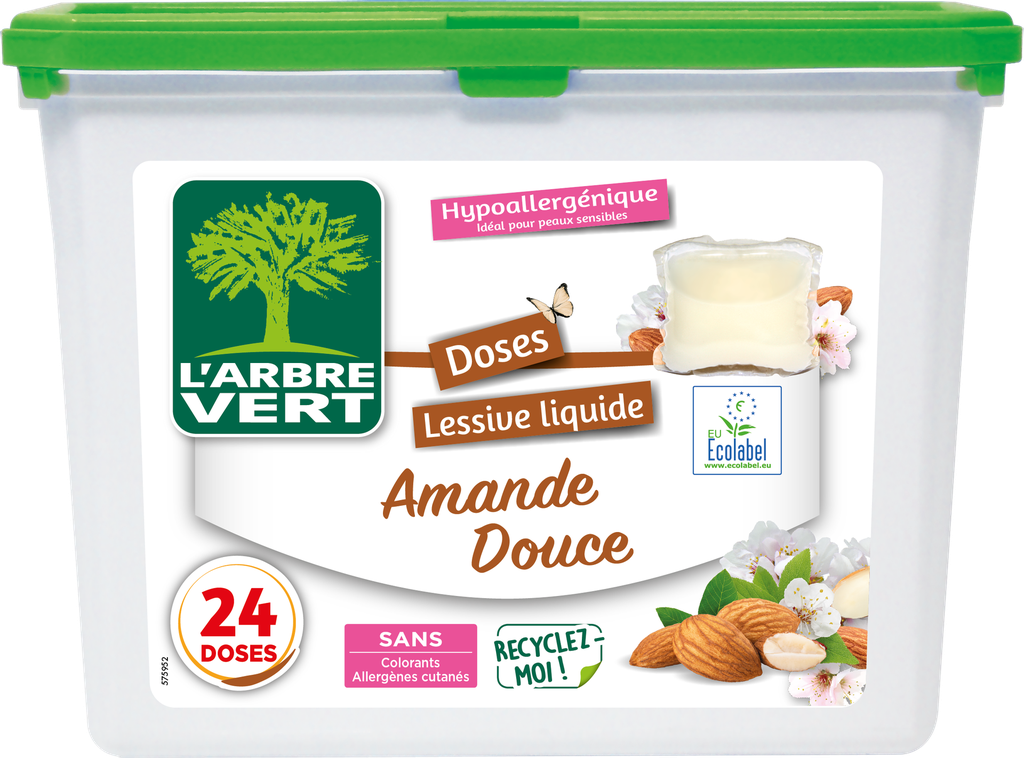 Doses lessive liquide amande douce
