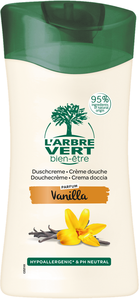 Crème de douche aux extraits de vanille