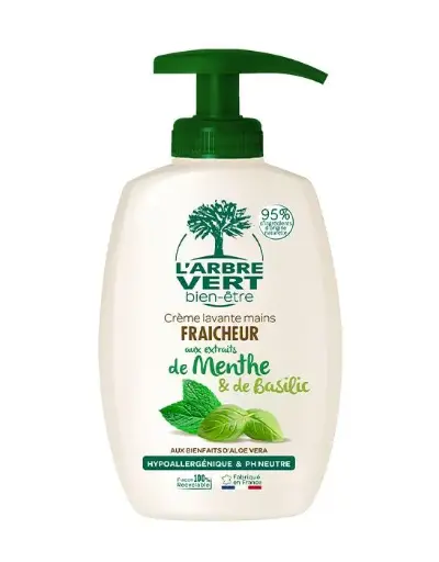 Crème lavante Menthe et Basilic  300 ml