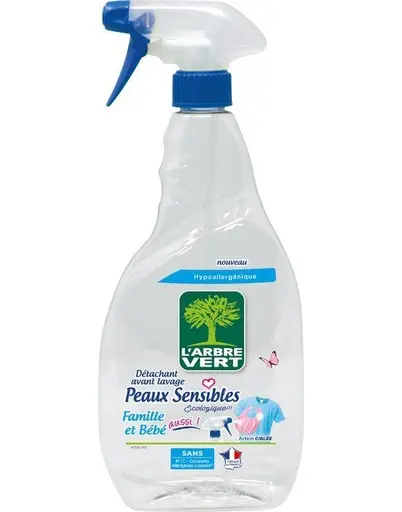 Détachant avant lavage spray peaux sensibles