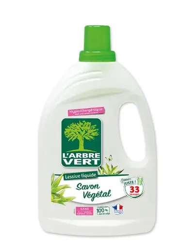 Lessive liquide  savon végétal 33 doses 1,5 L