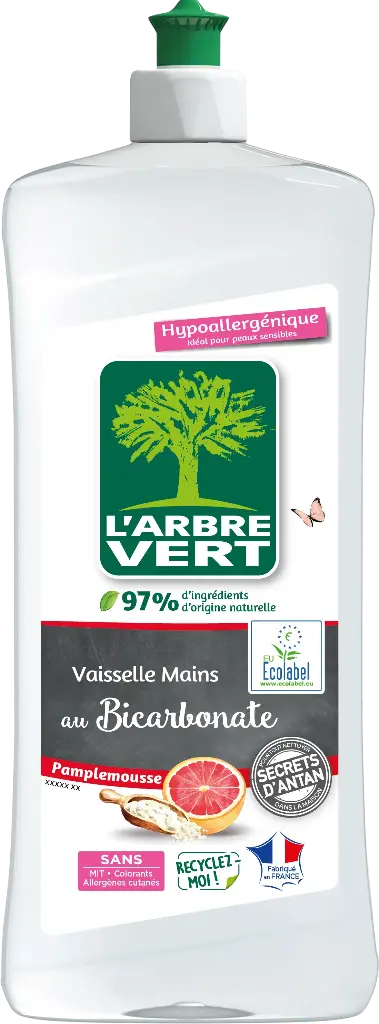 Liquide vaisselle au bicarbonate pamplemousse 750 ml
