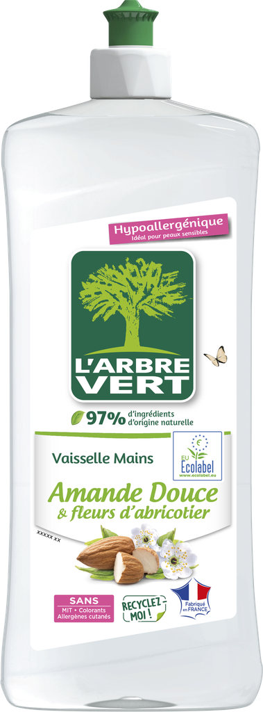 Liquide vaisselle main Amande douce et abricotier