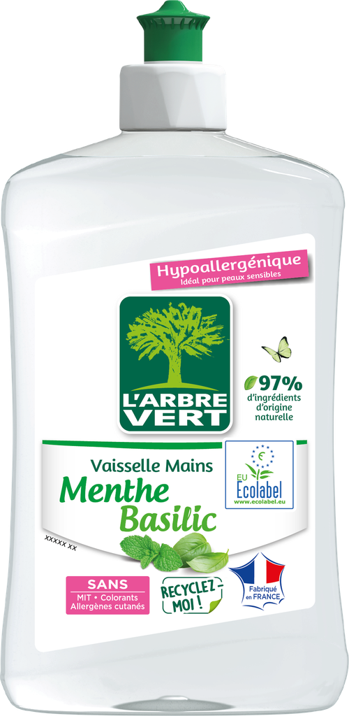 ​​Liquide vaisselle mains Menthe Basilic
