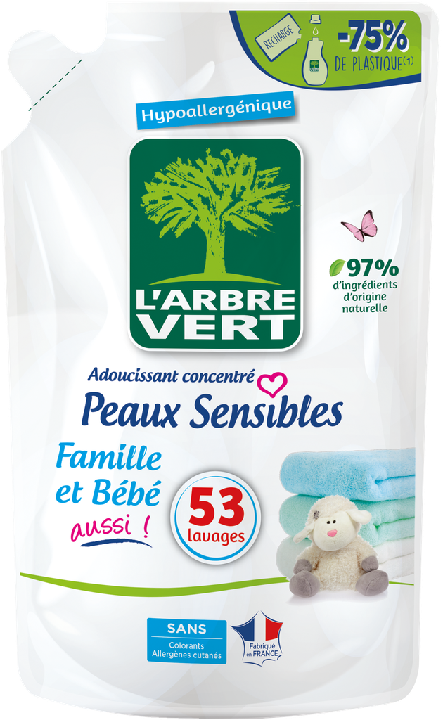 ​​Recharge adoucissant peaux sensibles 800 ml