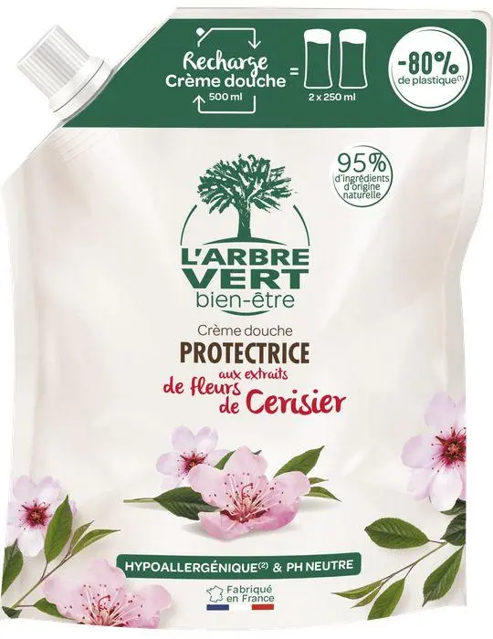 Recharge crème de douche Fleurs de Cerisier 500 ml