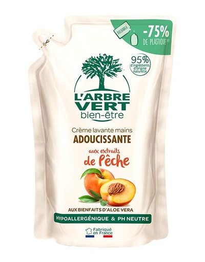 Oplaadbare handreinigingscrème Perzik