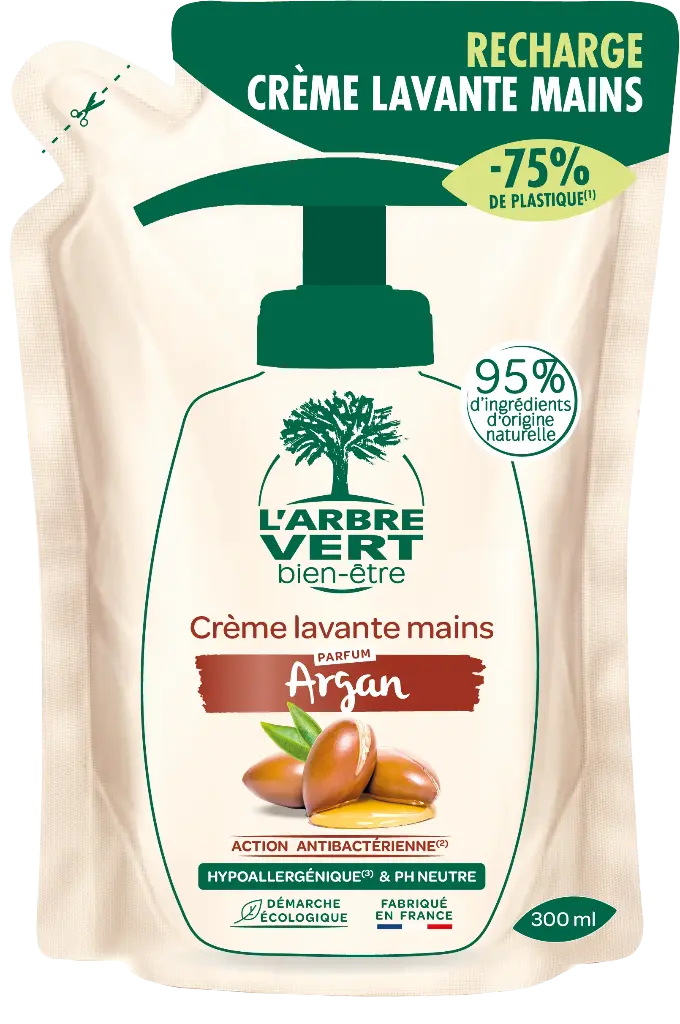 ​​Recharge crème lavante main argan 300 ml