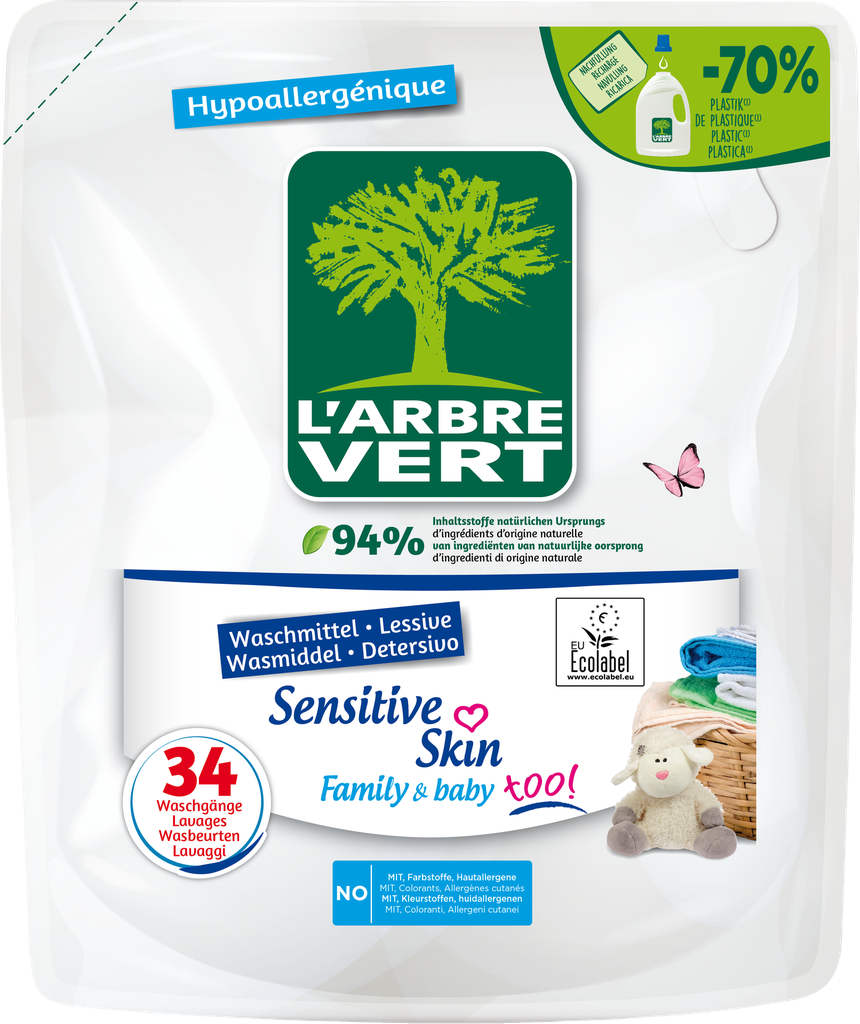 Recharge lessive liquide peaux sensibles