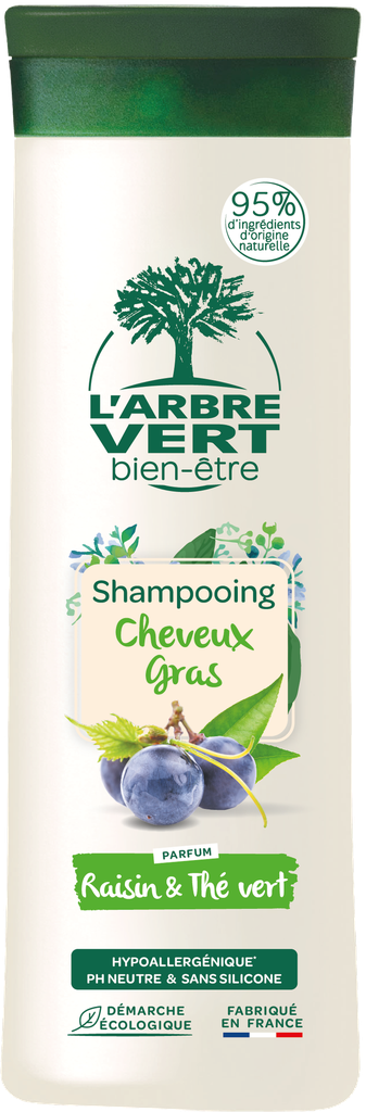 [AV28887] Shampoing DETOX (raisin et thé vert) : cheveux gras 250 ml