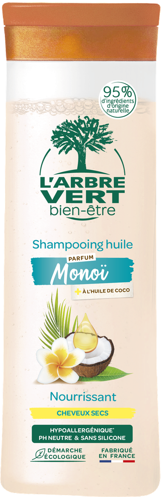 Shampooing huile Monoï, coco, fleur Tiare 250 ml