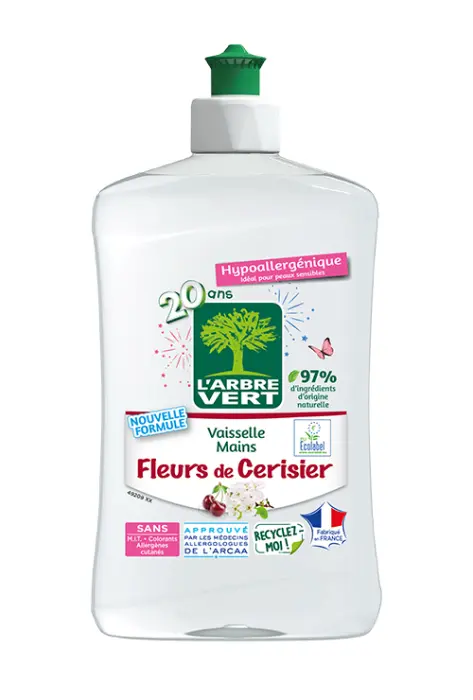 Liquide vaisselle mains fleurs de cerisier 500 ml