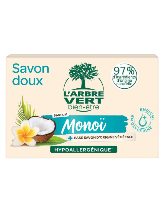 Savon doux monoï 90 gr