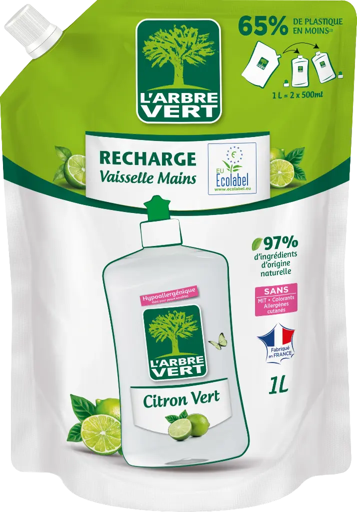 Recharge Vaisselle Citron vert 1 L
