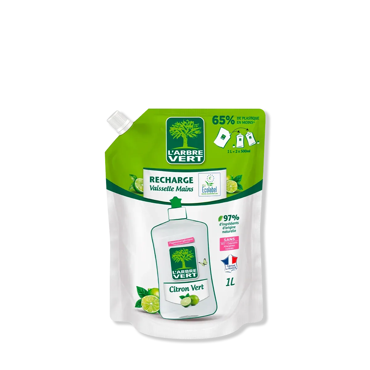 Recharge Vaisselle Citron vert 1 L