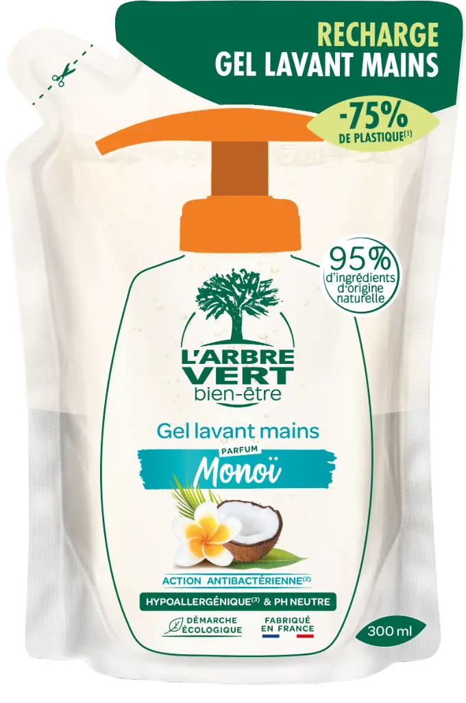 Recharge Gel Lavant Mains Monoï 300 ml