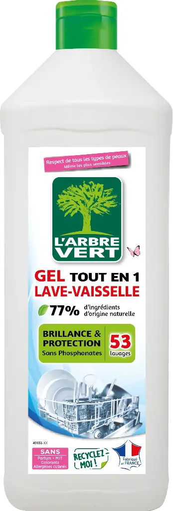 Gel lave vaisselle tout en 1 - 53 doses - 901 ml