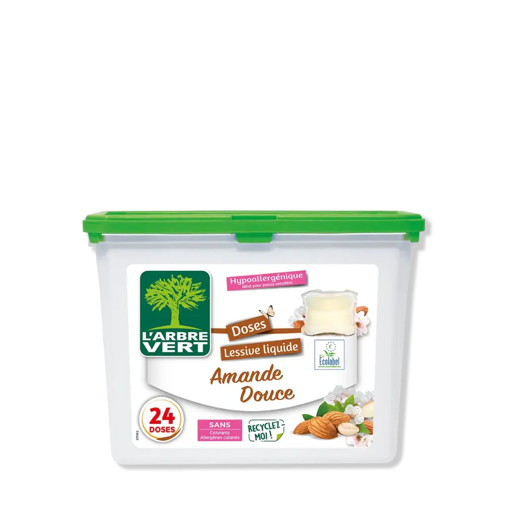 [AV30971] Dose vloeibare wasmiddel amandel-24 doses
