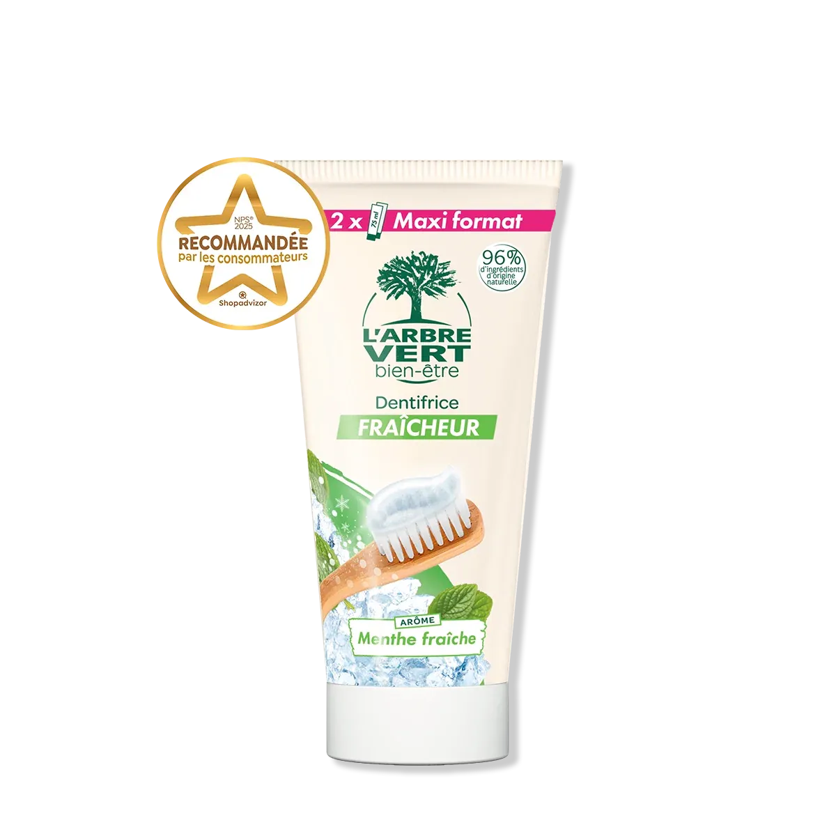 Dentifrice fraîcheur Maxi format 150 ml
