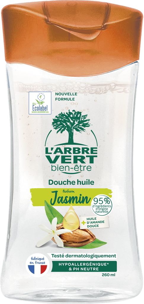 Huile de douche amande et jasmin 260 ml