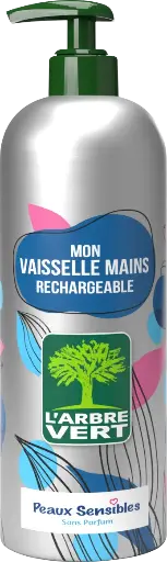 [AV30587] Vaisselle peaux sensibles flacon alu réutilisable 500 ml